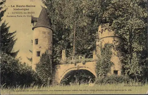 Luxeuil, Ancienne Porte du Chêne, circulé