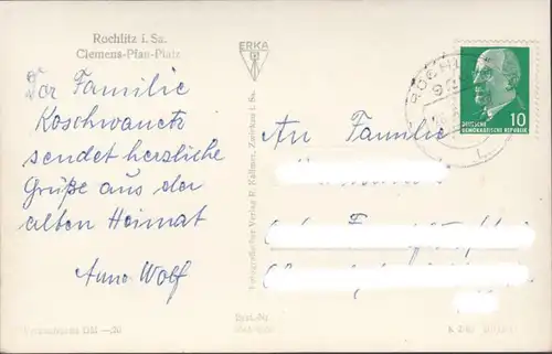 Rochlitz, Clemens Pfau Platz, gelaufen