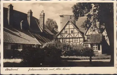 Stralsund, Johanneskloster mit Alter Münze, Feldpost, 5. Kompanie, 11. Schiffstammabteilung, gelaufen 1940