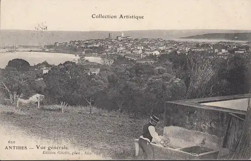 Collection Artistique, Antibes, Vue générale, circulé 1908