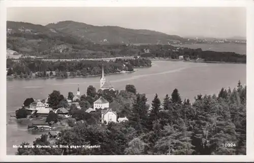 Maria Wörth, Blick gegen Klagenfurt, gelaufen 1953