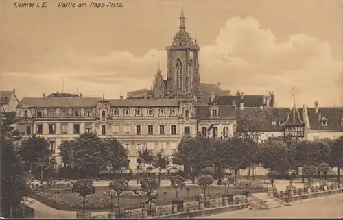 Colmar, Partie am Rapp Platz, gelaufen 1910