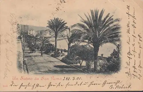 Un Saluto da San Remo, circulé 1901