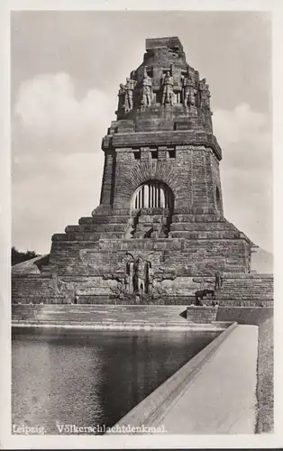 Leipzig, Völkerschlachtdenkmal, gelaufen 1938
