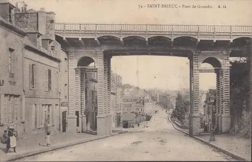 Saint-Brieuc, Pont de Gouedic, circulé  1906