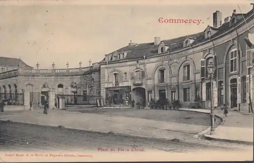 Commercy, Place du Fer à Cheval, circulé 1908