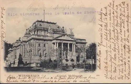 Wiesbaden, Königliches Hoftheater, gelaufen 1903