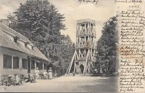 Gernrode, Harz, Victorshöhe, gelaufen 1902