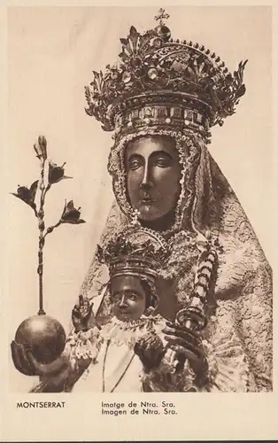 Montserrat, Image de Nostra Senora, incurvée