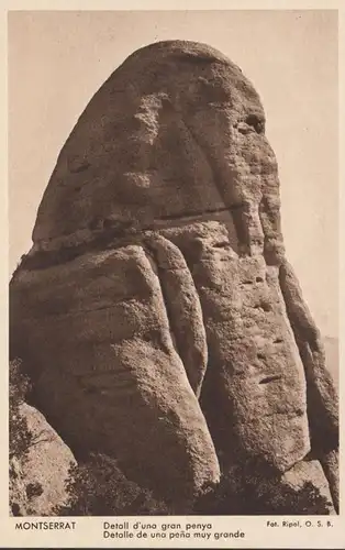Montserrat, Detall d'una gran penya, ungelaufen