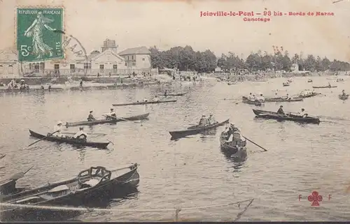 Joinville-le-Pont, Bords de Marne, Canotage, circulé