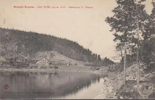 Grande Guerre, Lac Noir, Restaurant L. Gerard, circulé 1919