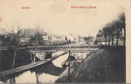 Saverne, Zabern, Rhein Marne Kanan, circulé 1906