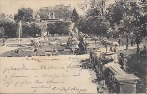 Salzbourg, Mirabellgarten, couru 1906