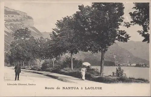 Route de Nantua à Lacluse, circulé 1918