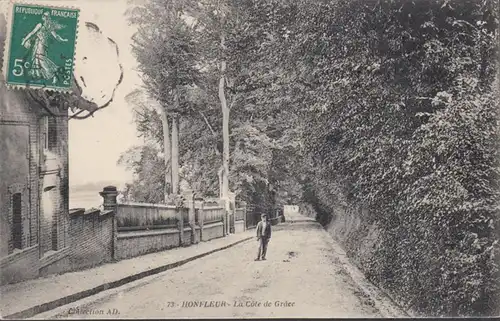 Honfleur, La Côte de Grâce, circulé 1911