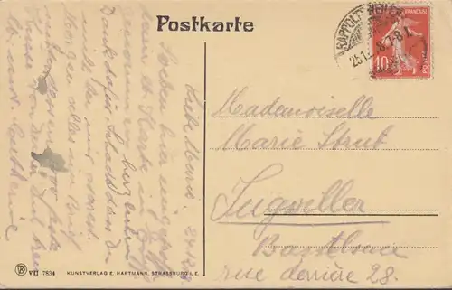 Giersberg bei Rappoltsweiler, circulé 1918