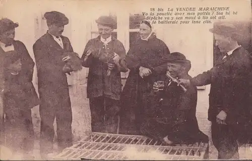 CPA Vendée Maraichine, Vo lo pouette avor mes pottés?, non circulé