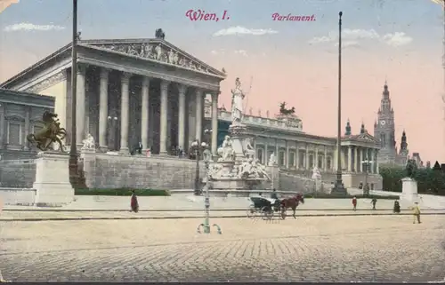 Wien, Parlament, gelaufen 1918