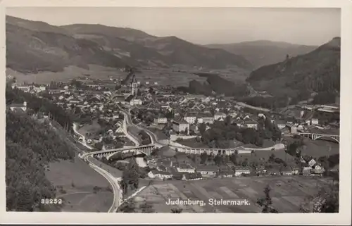 Steiermark, Judenburg, vue d'ensemble, couru 1950