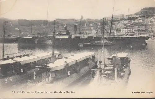 Oran, Le Port et le quartier de la Marine, non circulé