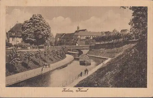 Zabern, Canal, bateau, couru en 1920