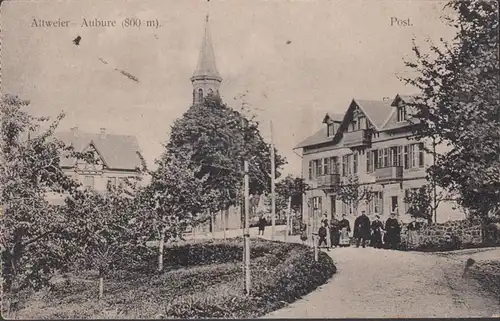 CPA Aubure, Altweier, Post, circulé 1913