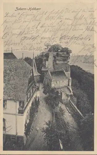 Saverne, Zabern, Hohbarr, gelaufen 1911