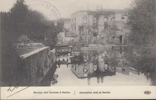 CPA Moulin des Carmes à Senlis, Camp Retranché de Paris, Artillerie, non circulé
