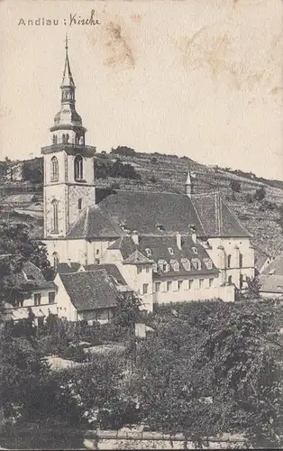 CPA Andlau, Kirche, Église, circulé 1914