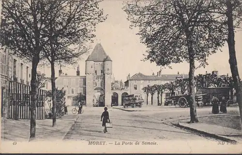 CPA Moret-sur-Loing, La Porte de Samois, non circulaire