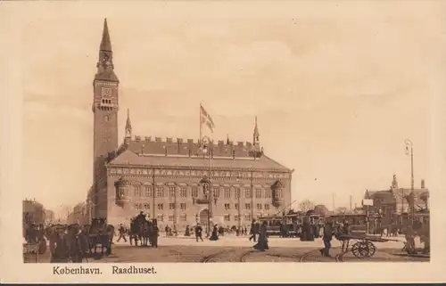 Kobenhavn, Raadhuset, ungelaufen- datiert 1912