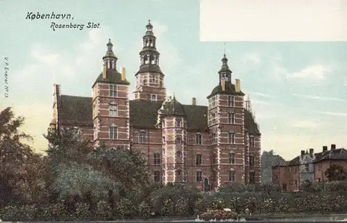Kobenhavn, Kobenhavn, Rosenborg Slot, ungelaufen- datiert 1907