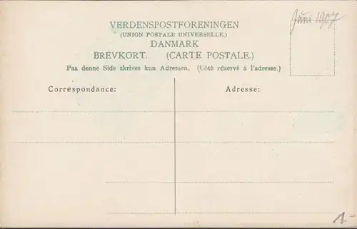 Kobenhavn, Kobenhavn, Rosenborg Slot, ungelaufen- datiert 1907