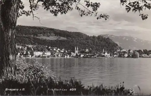 Bregenz, Panoramaansicht, gelaufen 1953