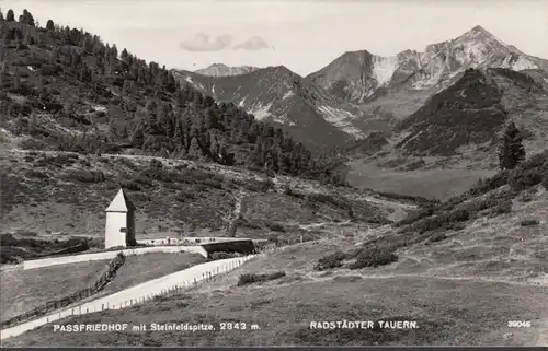 Cimetière de Pass avec Steinfeldpitze, Radstadt Tauern, inachevé- date 1951 et 1952