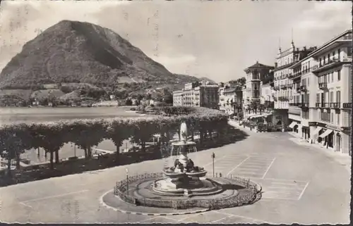 Tessin, Lugano, S. Salvatore e Fontana Bossi, couru en 1952