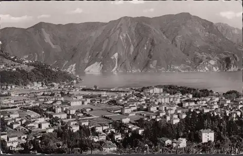 Tessin, Lugano, Gesamtansicht, gelaufen