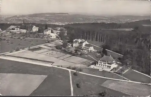 Schweiz, Bettingen, Sankt Chrischona, Fliegeraufnahme, gelaufen