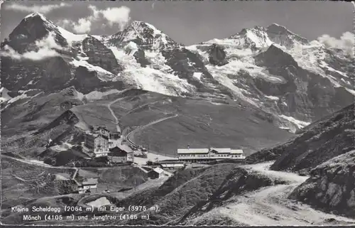 Bern, Kleine Scheidegg mit Eiger, Mönch und Jungfrau, gelaufen