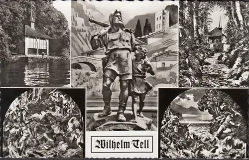 Suisse, Wilhelm Tell, carte multi-images, inachevée- date 1956