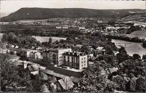 Aargau, Brugg, Kasernen, gelaufen 1954