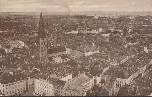 Kobenhavn, Udsigt fra Christiansborg, gelaufen 1925