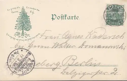 Gruss aus dem Harz, Königsruhe im Bodetal, gelaufen 1902
