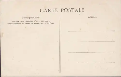 CPA Château-Renault, Ruines du Château après l'incendie du 5 février 1907, non circulé