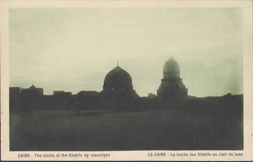 CPA Le Caire, La bombe des Khalifs au clair de lune, non circulaire- date 1927