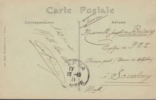 CPA Tozeir, Dans l'Oasis, circulé 1921