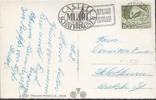 Schaffhausen, Munot, gelaufen 1951