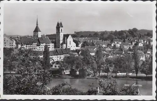 Aargau, Aarau, vue sur la ville, incurvée