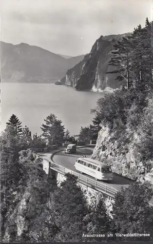 Uri, Axenstrasse am Vierwaldstättersee, gelaufen 1959